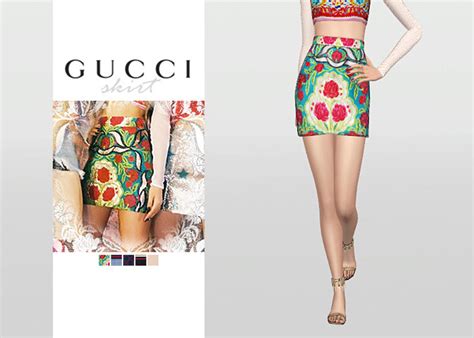 gucci tiger skirt|Gucci skirt sims 4.